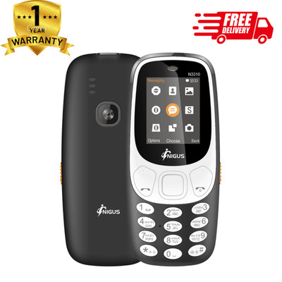 NEU Nigus 3310 Telefon ENTSPERRT Dual Sim UK Garantie Bluetooth Kamera