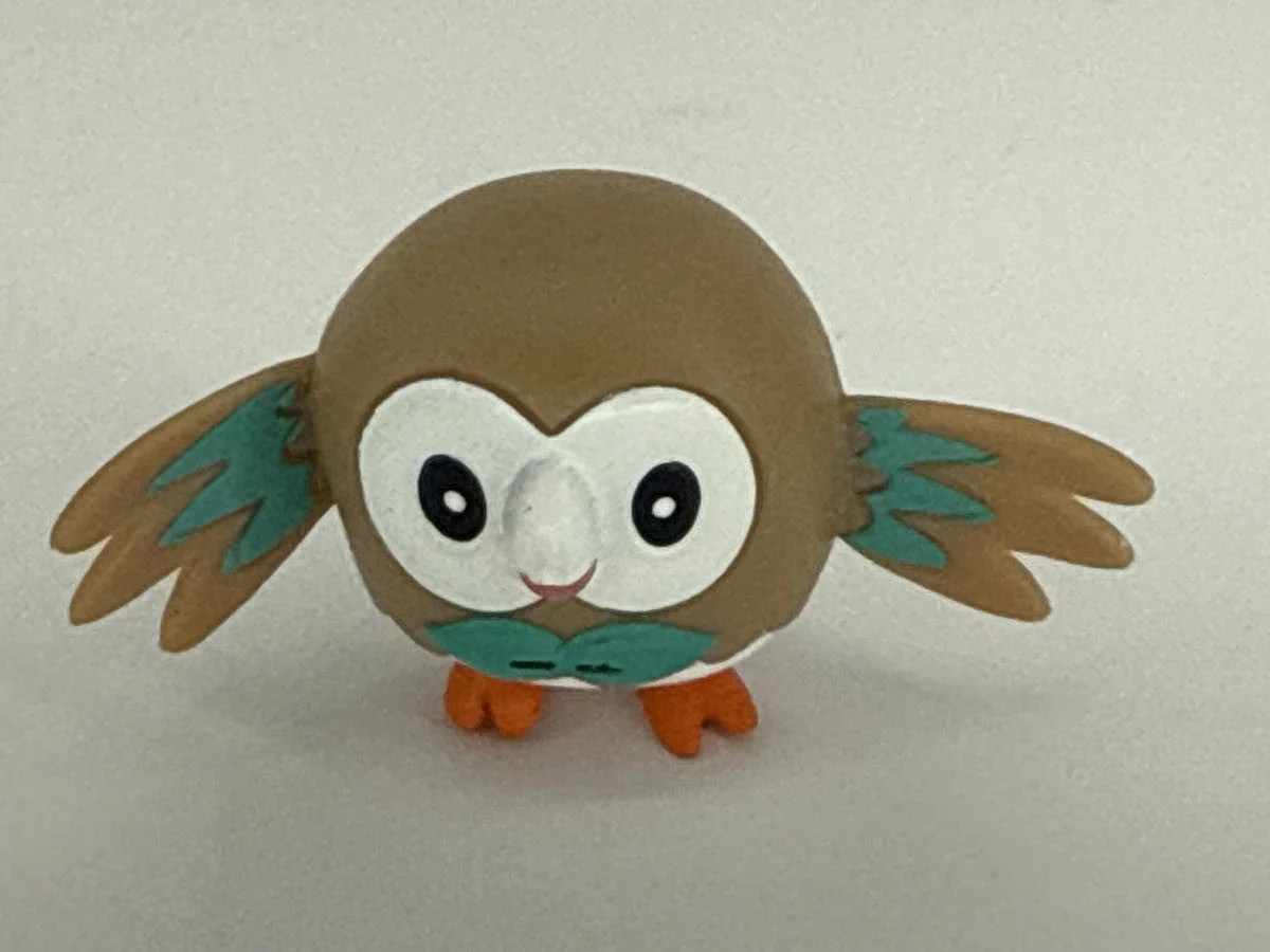 Pokemon Rowlet Figure Loose Alola Grass Flying Type Owl Preo