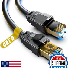 Vabogu Cat 8 Ethernet Cable 6FT, 40Gbps 2000MHz, Heavy Duty 26AWG