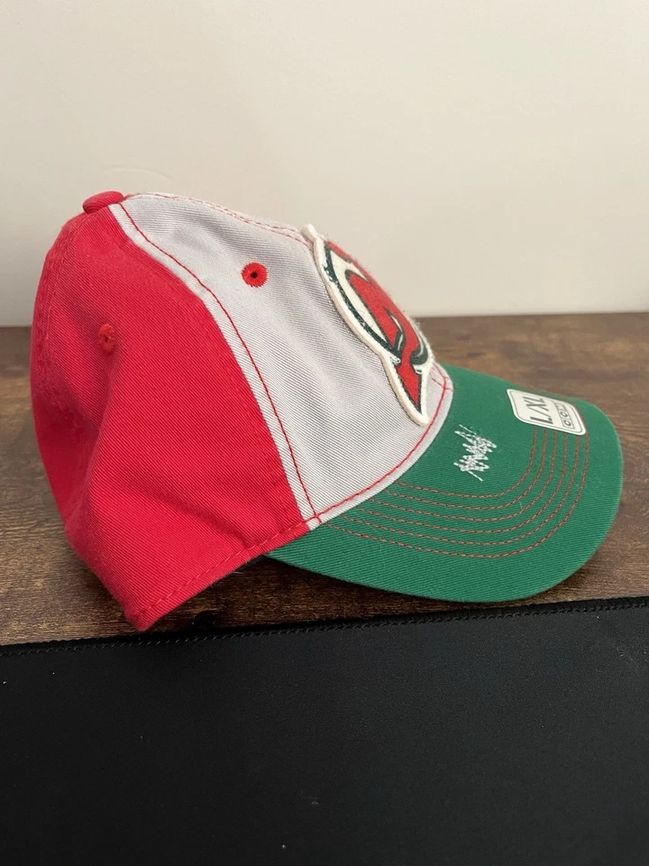 Gorra New Jersey Devils CCM roja/verde, flexible, tallas L/XL NUEVA CON ETIQUETAS Foto 3 de 4