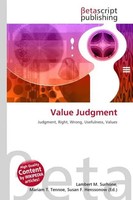 Lambert M. Surhone (U. A.) | Value Judgment | Taschenbuch | Englisch (2026)