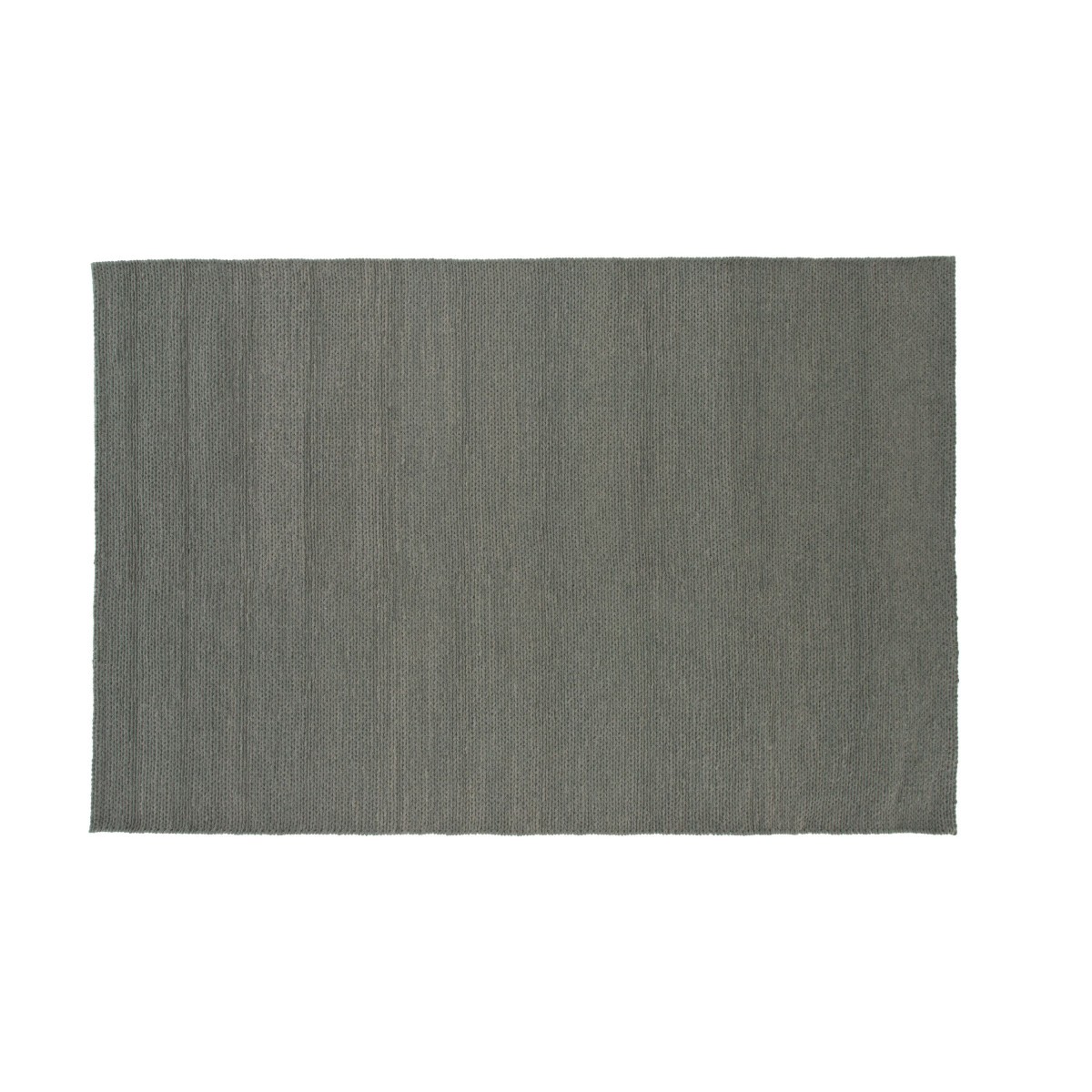 Tapis laine vert 200x300cm Marta grand tapis de sol tressé rectangulaire