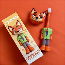 Disney Character Scalable Toothbrush Soft Bristle Anime Figure Kids Hygiene Gift