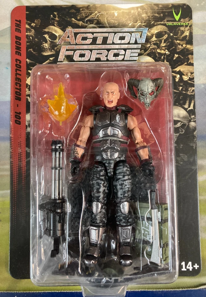 Boneco de ação Valaverse Action Force Bone Collector 100th 6" exclusivo - Imagem 2 de 3