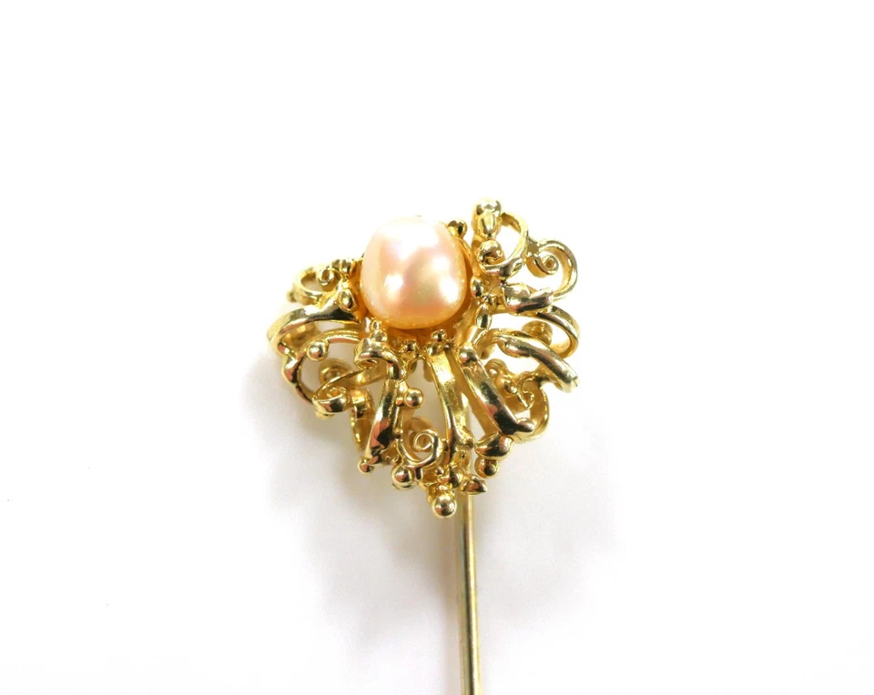 klassische Krawattennadel / Anstecknadel - EHINGER-SCHWARZ - 585er Gold 14K - Bild 2 von 4