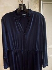 Ralph Lauren Chaps Midi Royal Blue Dress