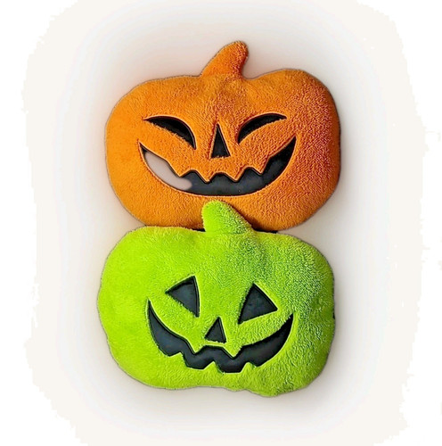 Jack O Lantern Throw Pillow Halloween Orange Green Hyde and Eek 2024 Set of 2