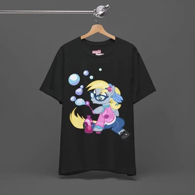 MLP - My Little Pony Derpy Hooves T-shirt - Pony Bubbles Animation T-Shirt S-5XL