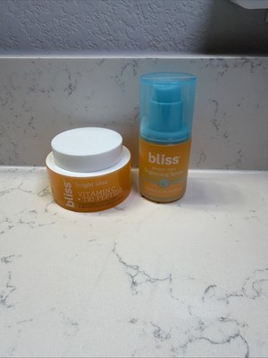 Bliss Brighting Serum 30mL & Brighting Moisturizer Bundle New 