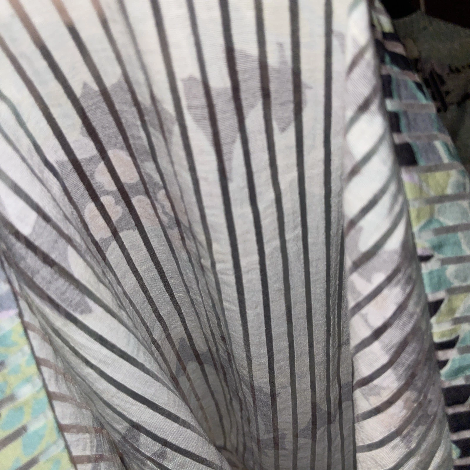 Abito midi Kate Spade verde dalia fiori burnout taglia 0 tasche gonna intera