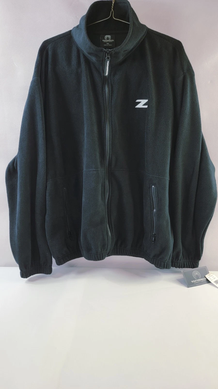 Weatherproof Nissan 350Z Logo XXL Black Fleece Full Zip Jacket Sweater New NWT  image 1