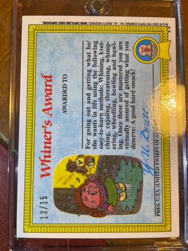 GARBAGE PAIL KIDS SAPPHIRE - Series 1 GPK - ORANGES - GOLDS - 🌈 Pick UR Card - Picture 68 of 68
