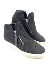 NEW Steve Madden Women's Click Zipper Sneaker Size 7M Black NWOT