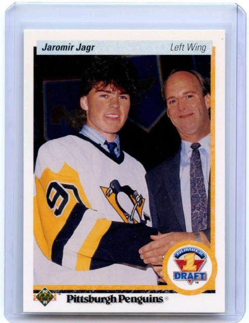 Jaromir Jagr Rookie Card 1990 91 Upper Deck 356 Pittsburgh Penguins EBay