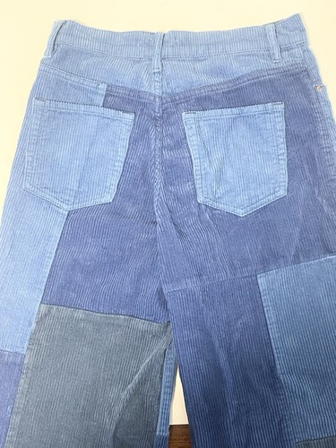 Pac Sun Baggy Jeans Patchwork Cord Hose Damen 27 blau weites Bein 90er Grunge - Bild 12 von 20