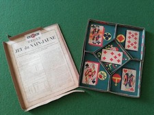 TRÈS  Ancienne Boite  cartonnée de jeu NAIN JAUNE/ PUBLICITE MARTINI/JEU de BAR