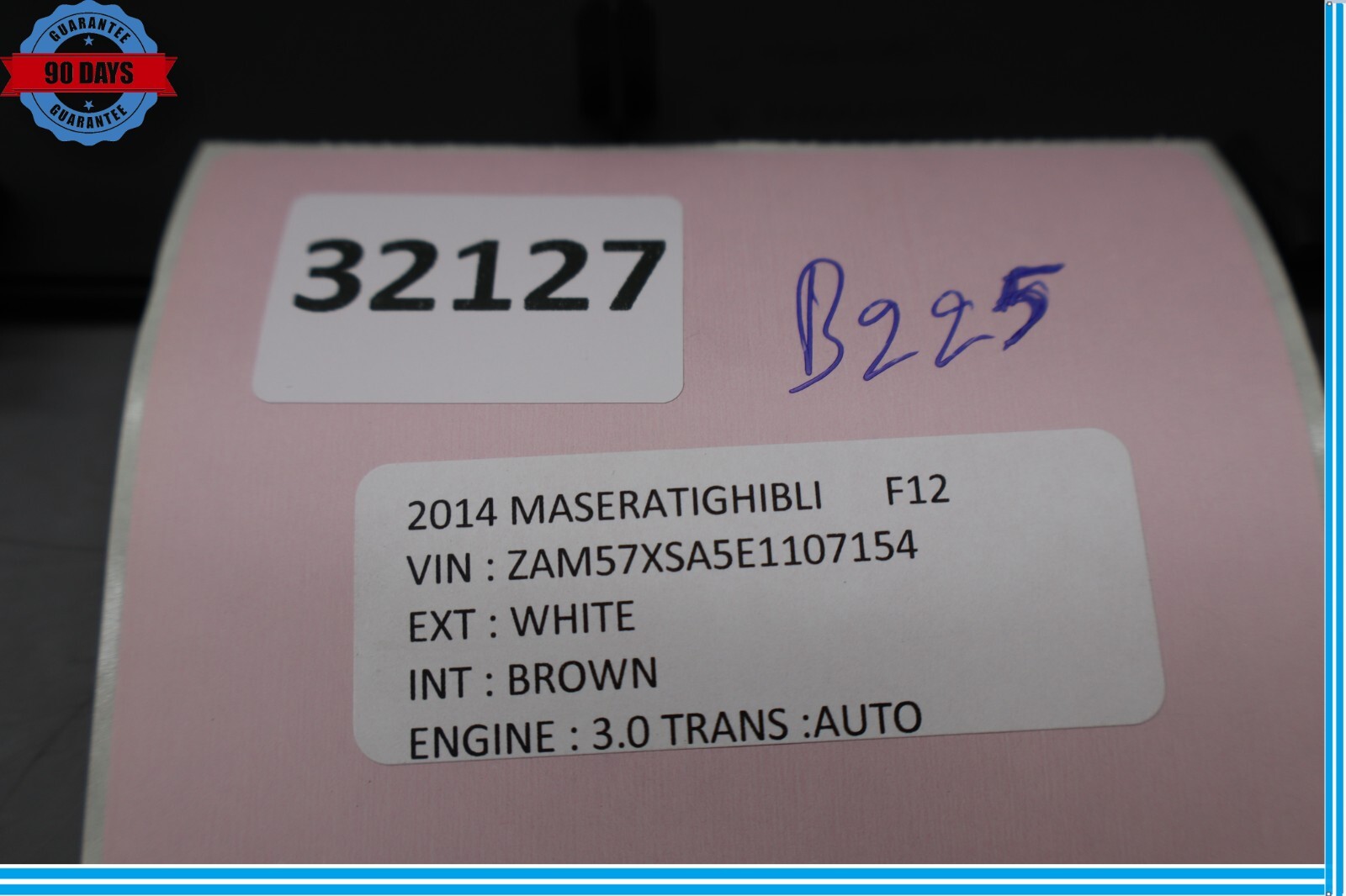 Maserati Ghibli 2014-2017 Trim cover Black P/N 670011184
