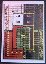 art gallery invitation postcard Alfred Jensen Max Protetch 2001 painting