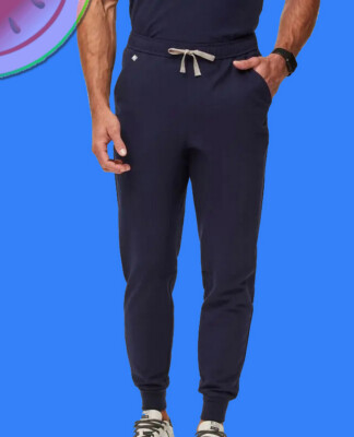 FIGS Mens SLIM Tansen Jogger SCRUB PANTS Dark Harbor Size Medium Nurse Medical