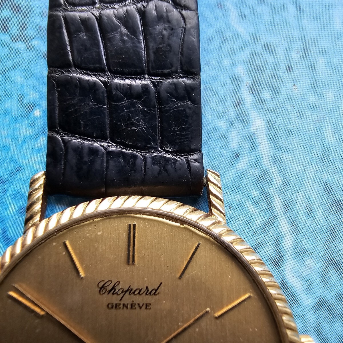 18ct Solid Gold Chopard Quartz Men's Watch Ref 1077 18k | eBay