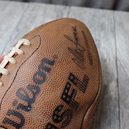 Official USFL Wilson Autographed Signed Game Football Chester "Chet" Simmons - Picture 20 of 21