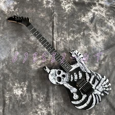 Custom George Lynch Skull Skeleton Electric Guitar Maple Neck H Pickup FR Bridge