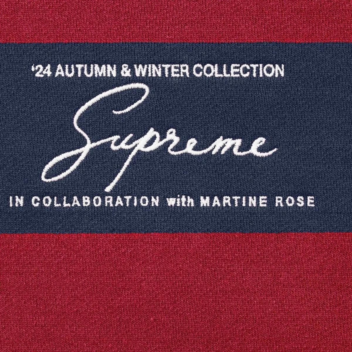 Supreme x Martine Rose Hooded Sweatshirt Black Navy Red Supreme x Martine Rose Hooded Sweatshirt Black Navy Red