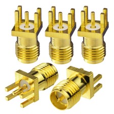 200 10pcs RP-SMA Female Jack male pin End Launch PCB Mount RF Connector