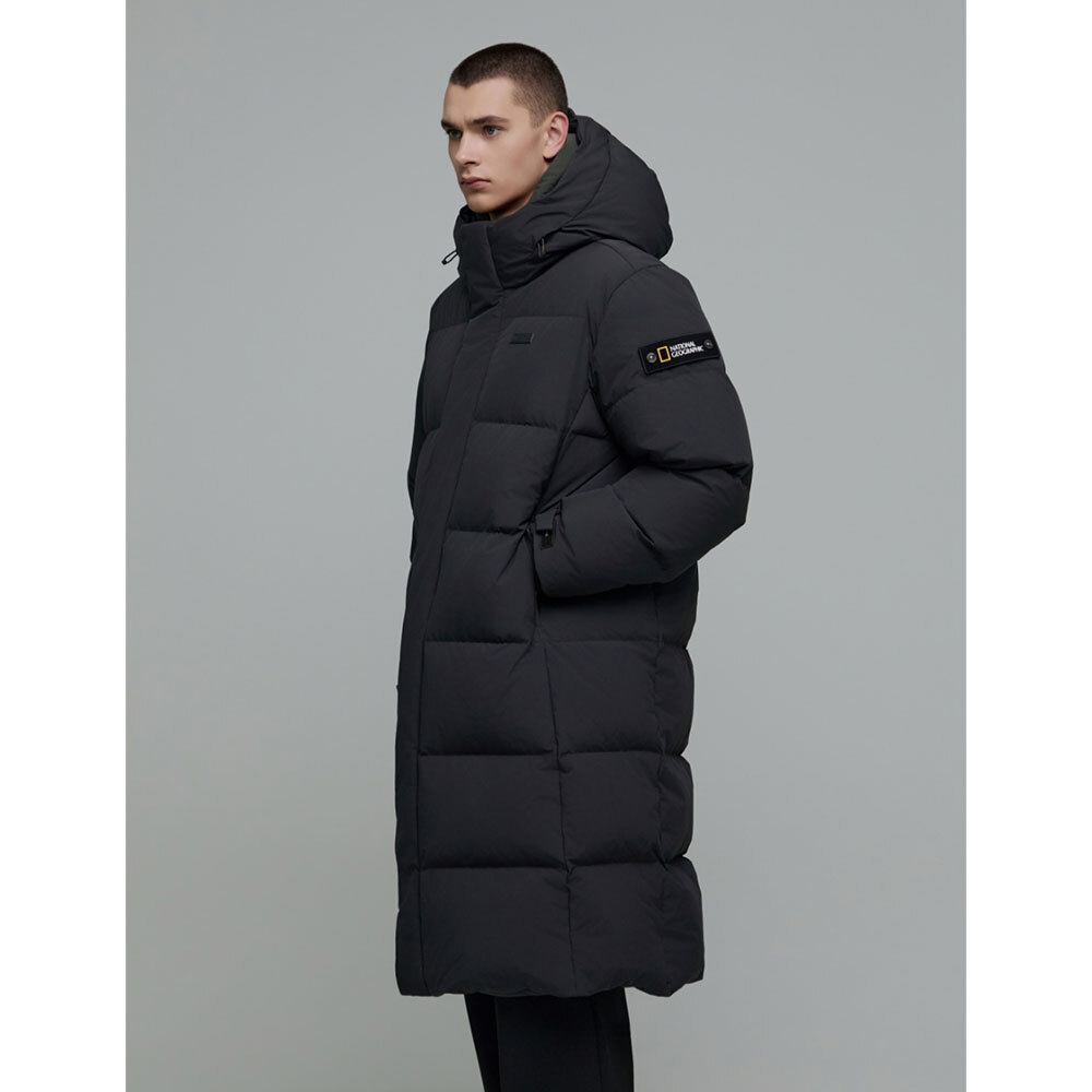 NATIONAL GEOGRAPHIC CAIMAN PRO LONG DOWN JACKET N244UDW860 092 DARK GREY image 6