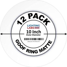 12 Pack WhiteGoof Trim Ring for 10 inch Recessed Can Lighting Down Light