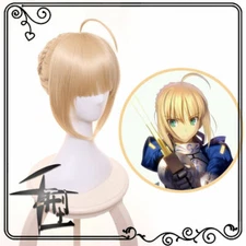 Fate Stay Night Arturia Pendragon Saber Wig Blonde Styled Cosplay Wigs