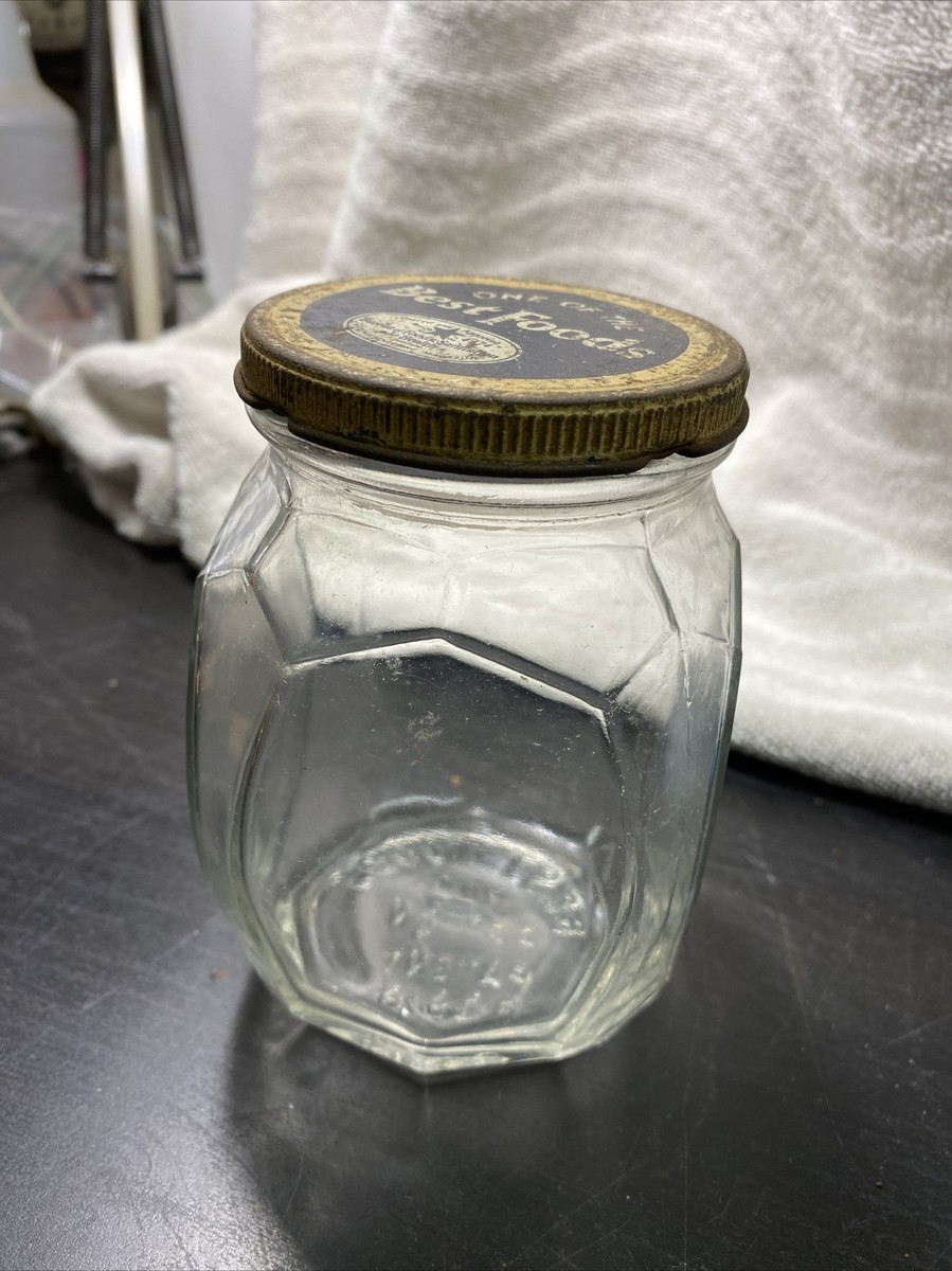 Best foods registered design patent 80918 Clear Glass Jar