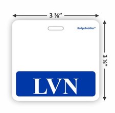 LVN Horizontal Badge Buddy for Licensed Vocational Nurses