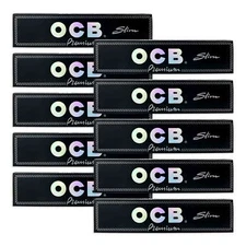 OCB Premium King Size Slim Cigarette Rolling Papers (10 Booklets)