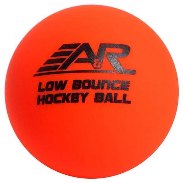 A&R Roller Street Floor Hockey Low Bounce Ball, Orange, Warm