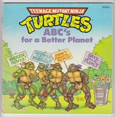 Teenage Mutant Ninja Turtles - ABC'S FOR A BETTER PLANET, 1990, Paperback