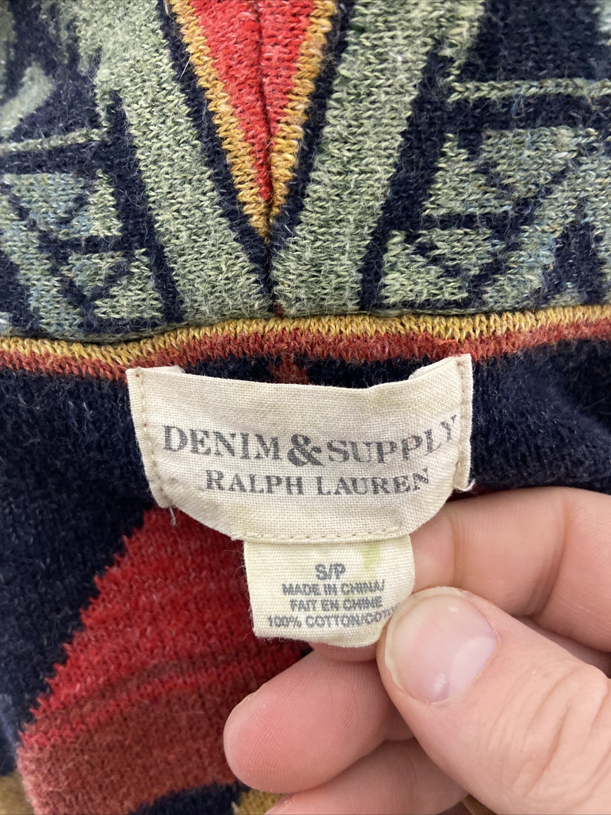Denim Supply Ralph Lauren Gr e S Strickjacke Aztekisch S dwestlicher 