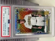 2021 Bowman Chrome #BCP-151 Victor Acosta MOJO Refractor psa 10 Gem Mint