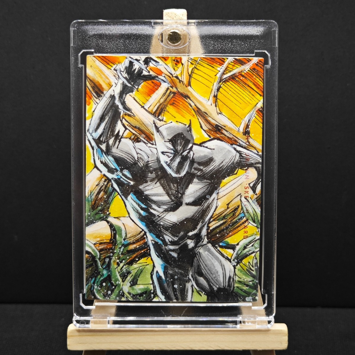 Black Panther 1/1 Sketch Card Don Mark Noceda Marvel Evolution