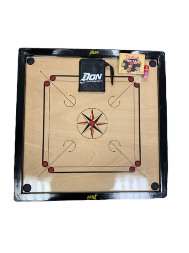 Carrom Board 32"x32" Coins & Striker Set Great Quality Family Game