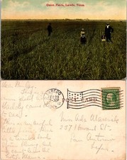 Postal de Workers in Onion Fields Laredo Texas