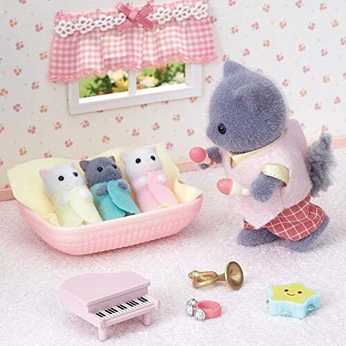 Calico Critters / Sylvanian Families - Gatto Persiano Mitsugo-chan - NI-109 - Made In Japan