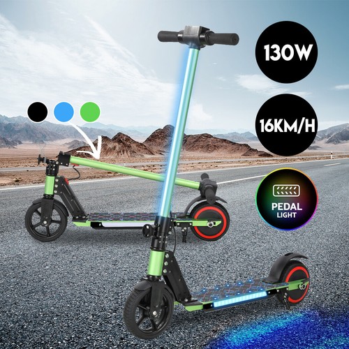 Electric Scooter 130W 16KM/H w/ LED Light Folding Portable Kids Scooter - Picture 8 of 11