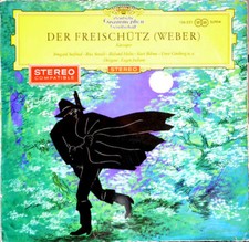 LP Weber Der Freischütz (Kurzoper) TULIP RIM / RED STEREO NEAR MINT Deutsche