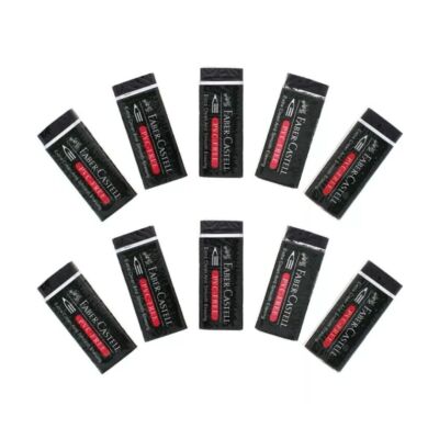 Faber Castell Bleistiftradierer große staubfreie Prüfung Standard schwarz Graphit 5-20 Stck.