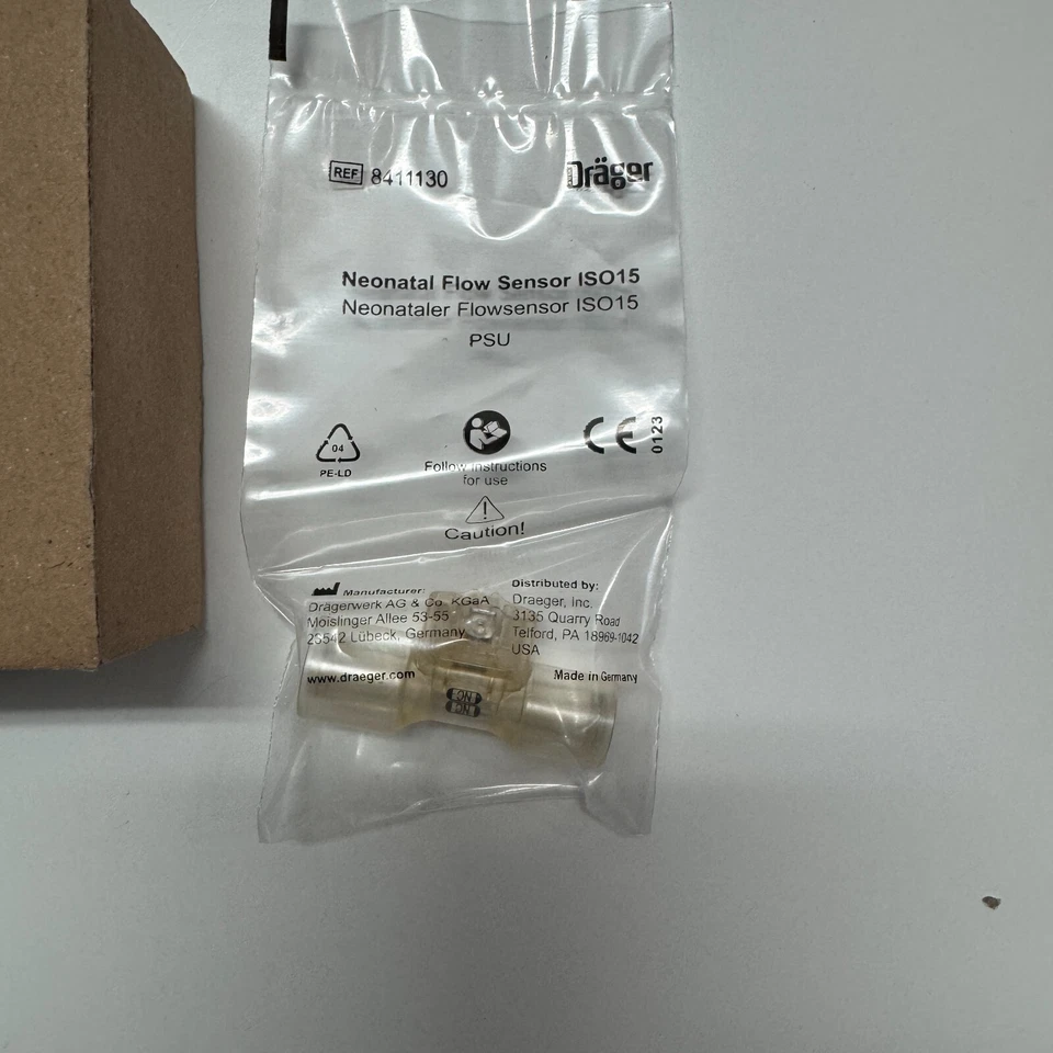 Sensor de flujo Drager Infinity ID ABS Ref # 6871980 5/PACK nuevo sellado Foto 2 de 3