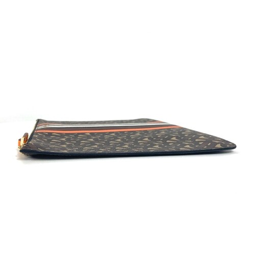 BURBERRY TB logo Pouch Bag Clutch bag Leather Brown/Orange - Picture 4 of 14