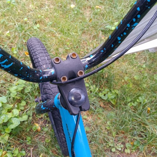Mongoose BMX bike L60 turquoise frame -- top tube (TT) 20.75"-- new rear tire - Picture 5 of 19