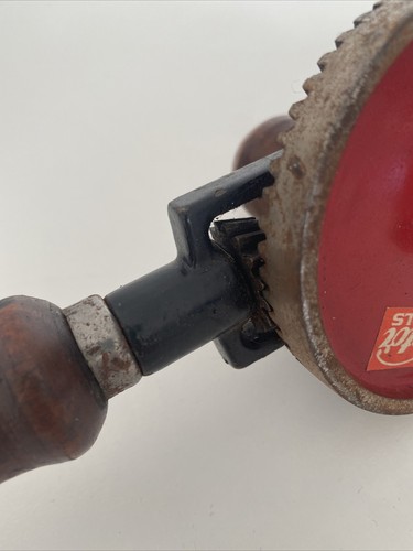 Vintage Victor Tools Ranching Hand Crank Drill Red Wooden Handle - Picture 4 of 24