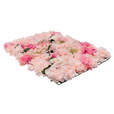 20 Pieces Flower Wall Panel Artificial Floral Backdrop Wall Decoration Backdrop